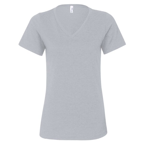 Women's Relaxed Heather CVC V-Neck Tee Thumbnail
