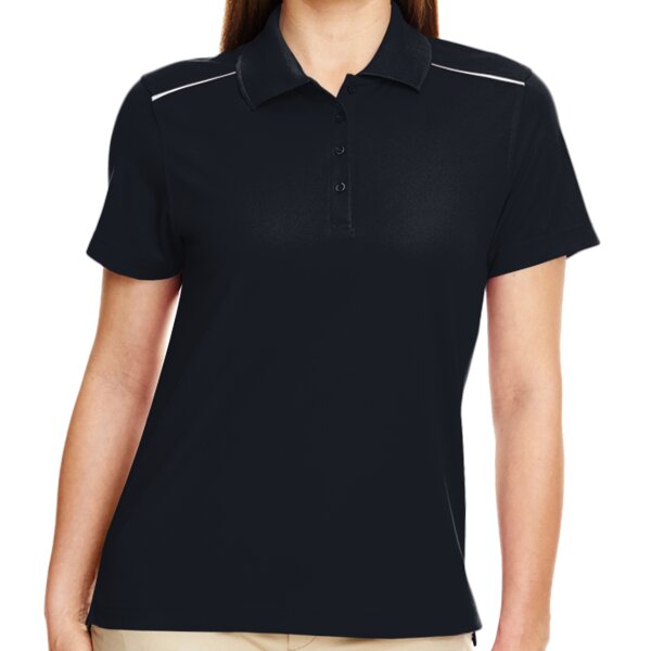 Women's Radiant Performance Piqué Polo with Reflective Piping Thumbnail