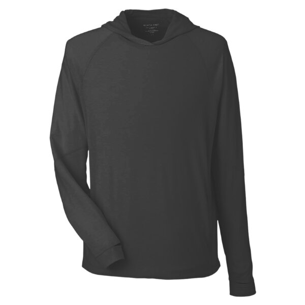 Unisex JAQ Stretch Performance Hooded Long Sleeve T-Shirt Thumbnail
