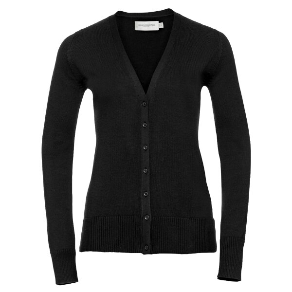 LADIES V-NECK KNITTED CARDIGAN Thumbnail