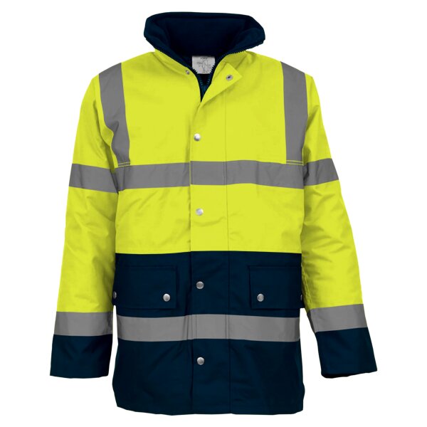 HI VIS 2 TONE MOTORWAY JACKET Thumbnail