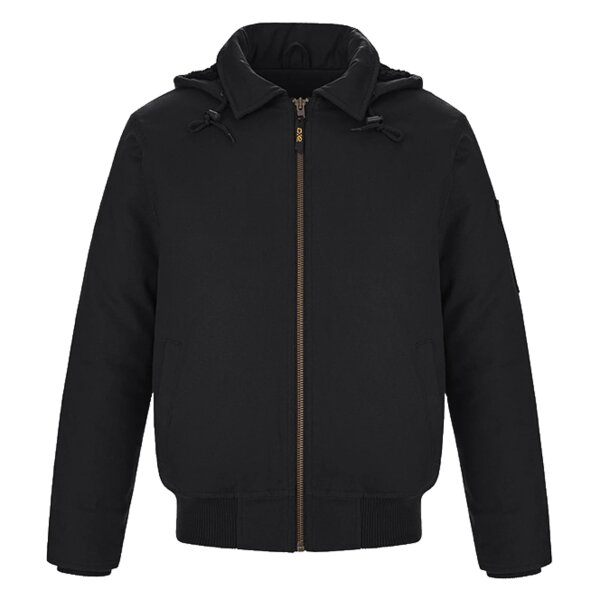 Adult Cotton Canvas Bomber Jacket w/ Detachable Hood Thumbnail