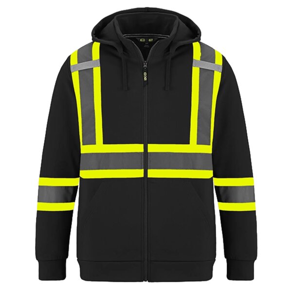 Hi-Vis Polyester Full Zip Hodie Thumbnail