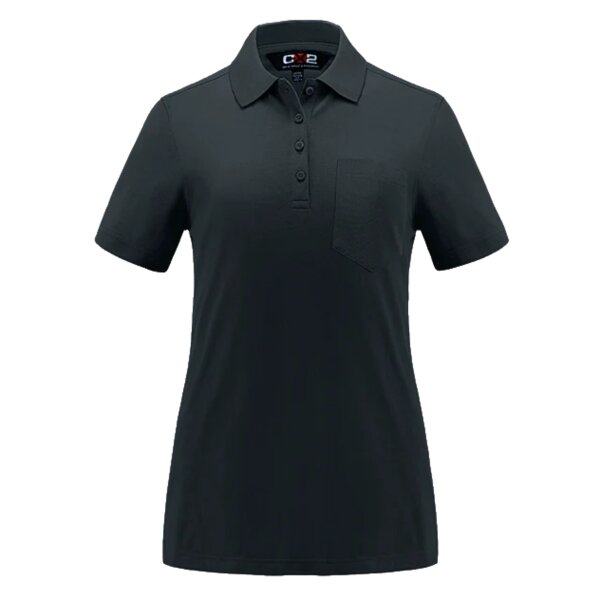 Ladies Pique Mesh Polo w/ Pocket Thumbnail