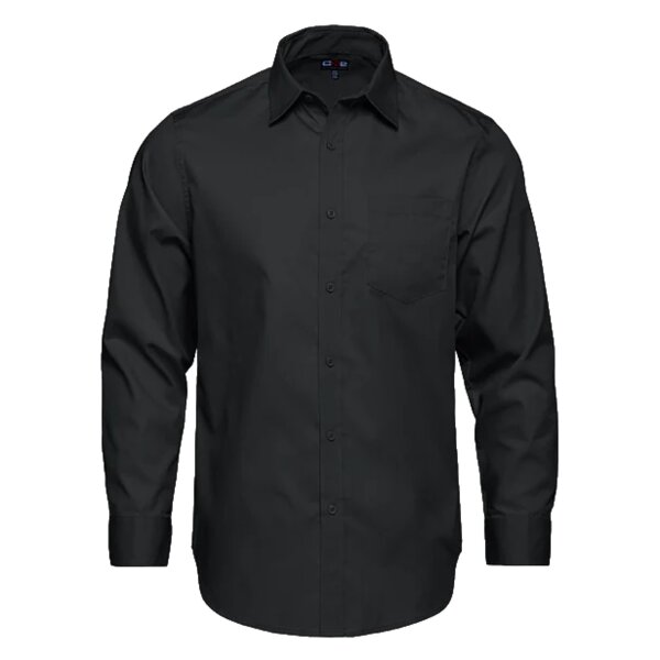 Men's Poly-Cotton Twill Long Sleeve Easy-Care Shirt Thumbnail