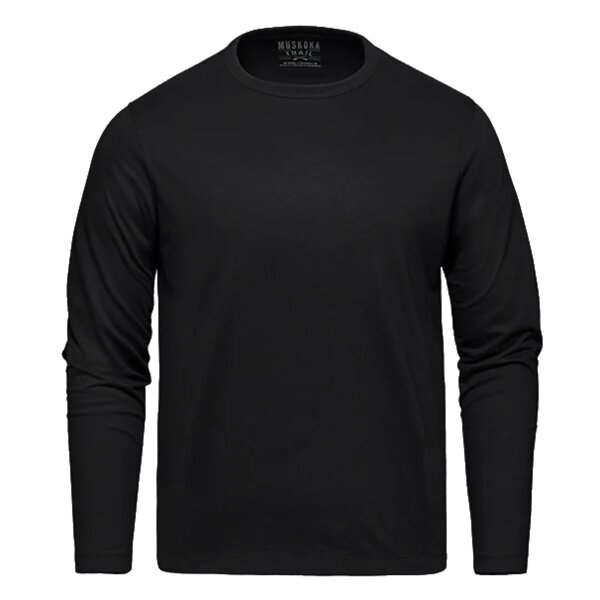 Cotton-Poly Long Sleeve Crewneck T-Shirt Thumbnail