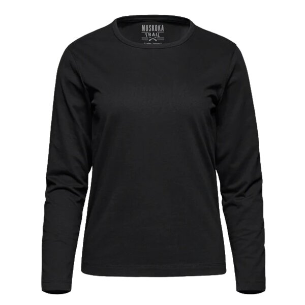 Cotton-Poly Long Sleeve Crewneck T-Shirt Thumbnail