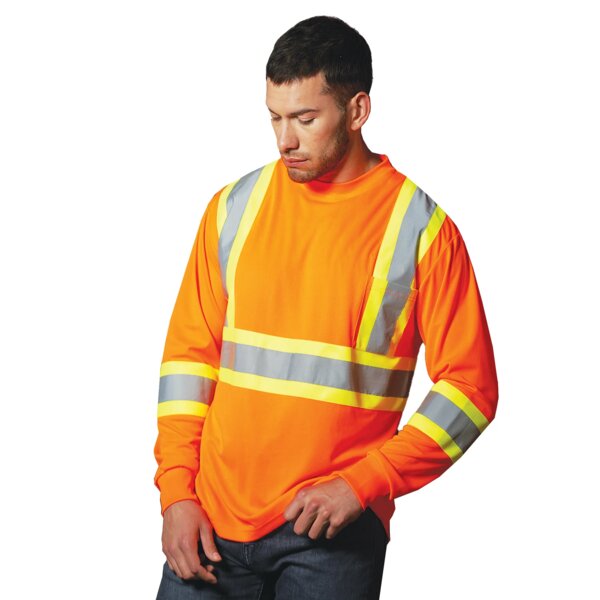 Adult Long Sleeve Hi Vis T-Shirt Thumbnail
