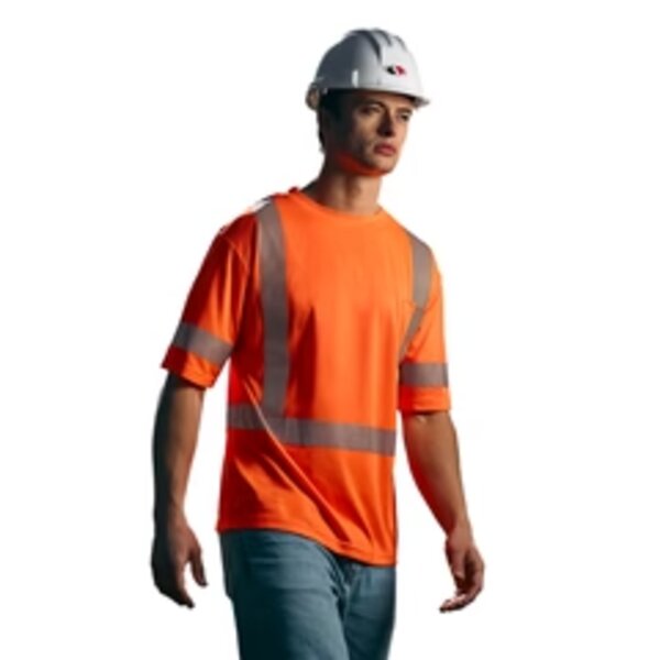 Hi-VIS T-shirt with Segmented Stripes Thumbnail