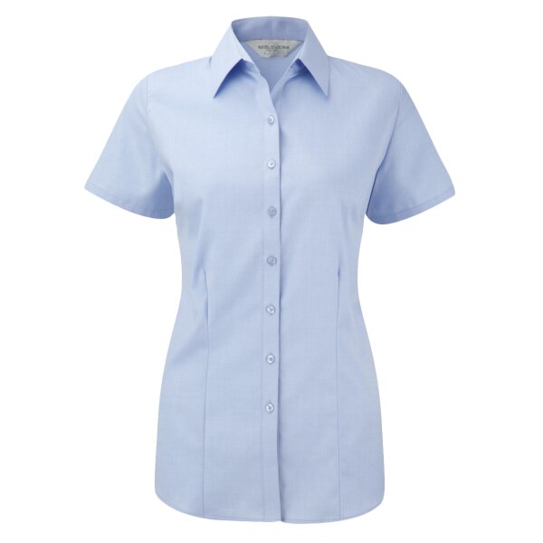 LADIES SHORT SLEEVE HERRINGBONE SHIRT Thumbnail