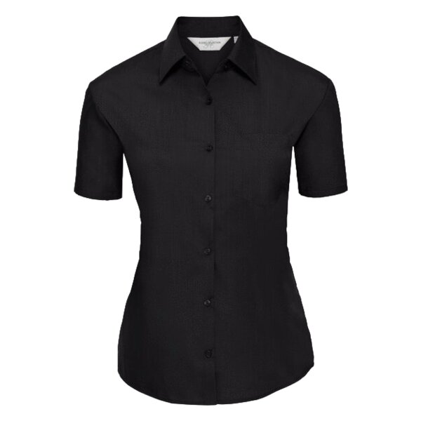 LADIES SHORT SLEEVE POLYCOTTON POPLIN SHIRT Thumbnail