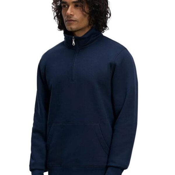 1/4 Zip Sweatshirt w/ Pouch Pocket Thumbnail