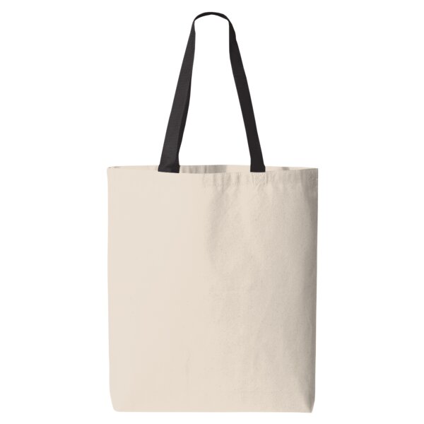 11L Canvas Tote with Contrast-Color Handles Thumbnail