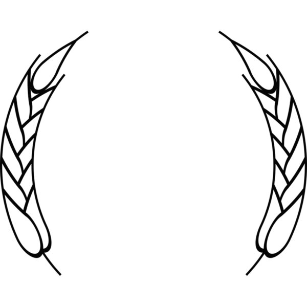 Wheat Laurel Half Wreath Thumbnail