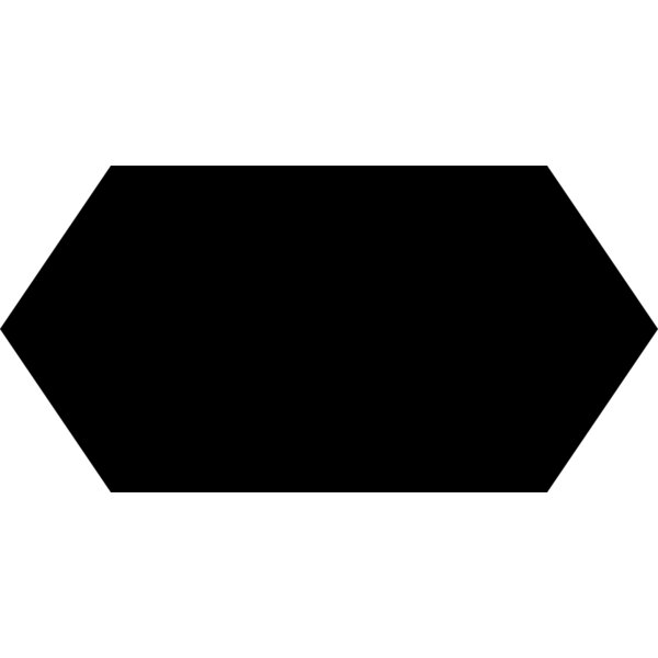 Horizontal Hexagon Label Thumbnail