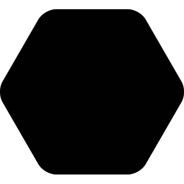 Rounded Hexagon Badge Thumbnail